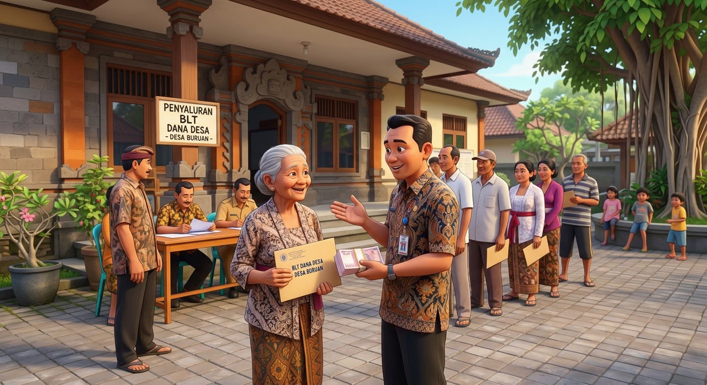 Penyaluran BLT Dana Desa di Desa Buruan Fokus Hapuskan Kemiskinan Ekstrem